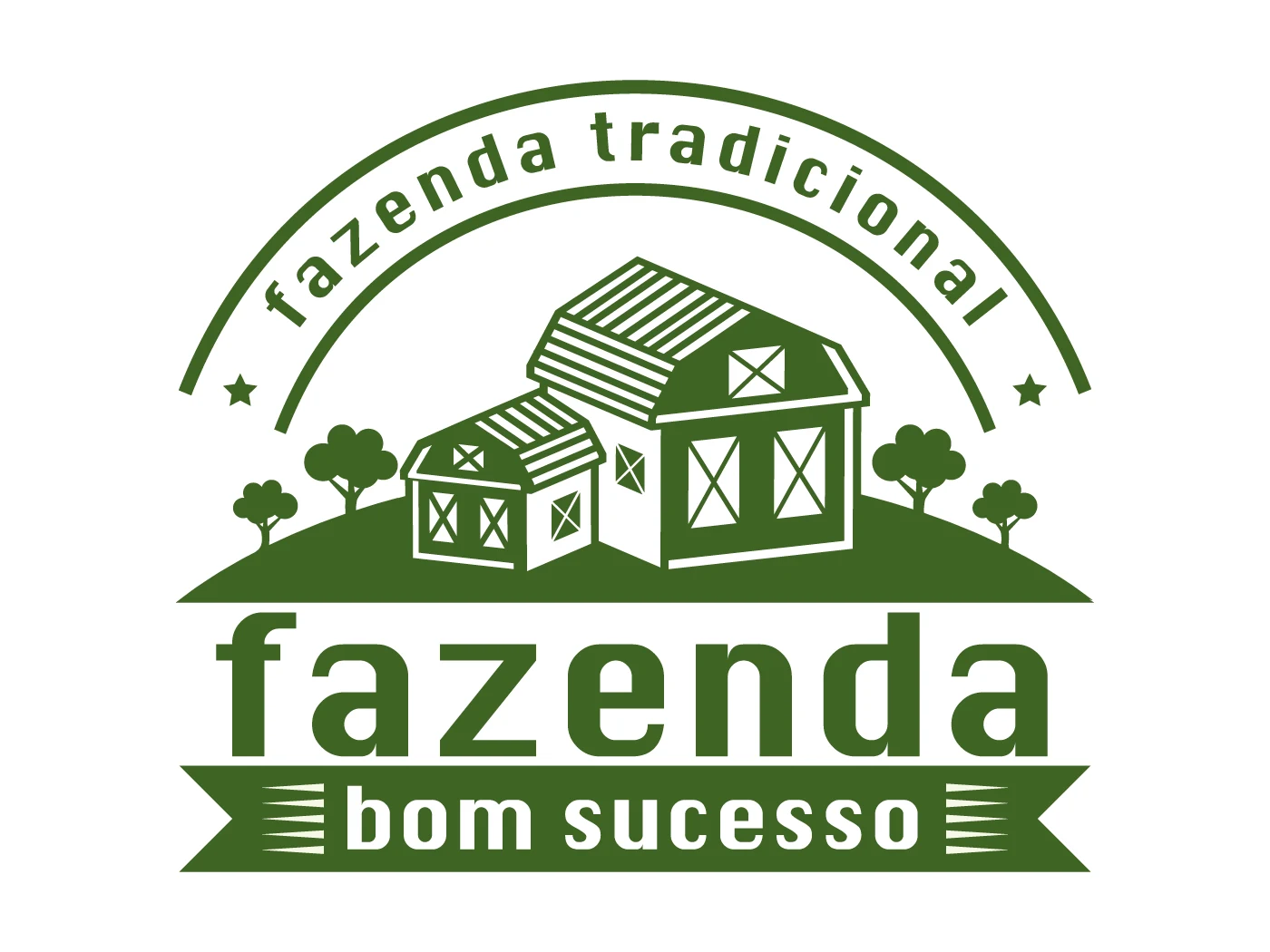 Logotipo da Fazenda Bom Sucesso convertido em arquivo vetorial — Imagem original